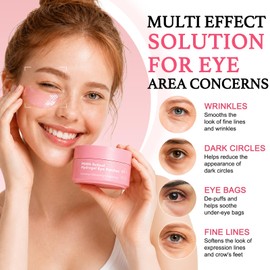 PDRN Retinal Hydrogel Eye Patches, 30 Pairs Under Eye Patches for Dark Circles, Puffiness, Fine Lines & Eye Bags, Travel Essentials & Anti-Aging Self Care Gifts for Women