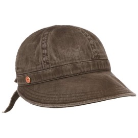 Mayser Angelina Visor Fabric Visor Women's Visor Sun Visor Women's Cap Sun Cap Women's – Made in the EU with Peak Spring Summer, brown