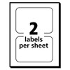 Avery 5151 Flexible Self-Adhesive Laser/Inkjet Badge Labels, 2 1/3 x