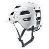 Black Crevice MTB Bicycle Helmet, White, M/L (58-61 cm)