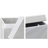 Simple Houseware Double Laundry Hamper with Lid and Removable Bags,