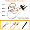 Criditpid 10002265 Propane Gas Pilot Assembly for HHT, Majestic, Temco,