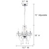 LaLuLa Chrome Chandelier Modern Mini Acrylic Crystal Chandelier Lighting 4