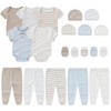 MAMIMAKA Newborn Baby Layette Gift Set 20-Piece Cotton Baby Boy
