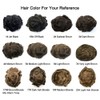 RESHE Mens Toupee Human Hair System Replacement for Men Hairpieces
