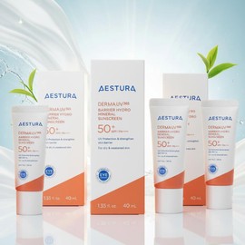 Aestura Derma UV365 Inorganic Sunscreen 40ml Special Set x3 Barrier Moisture Sensitive Skin + Review Event / 에스트라 더마UV365 무기자차 선크림40ml 기획세트 x3개 장벽수분 민감피부+리뷰이벤트