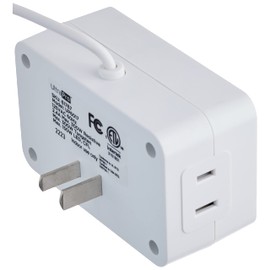 UltraPro 2-Outlet Indoor Plug-in Dimming Lighting Control, On/Off Switch, 5ft. Tether, Works with dimmable LED, CFL, Incandescent & Halogen Lights, Ideal for Lamps, Seasonal Lighting, and More, 61767