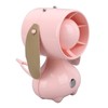 Handheld Fan Cute Cartoon Dog Shaped 3 Speeds Rechargeable Portable