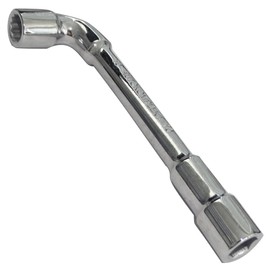Aerzetix: 10mm, Dual End , Angled, HEX and 12-Sides Socket Wrench, C17111