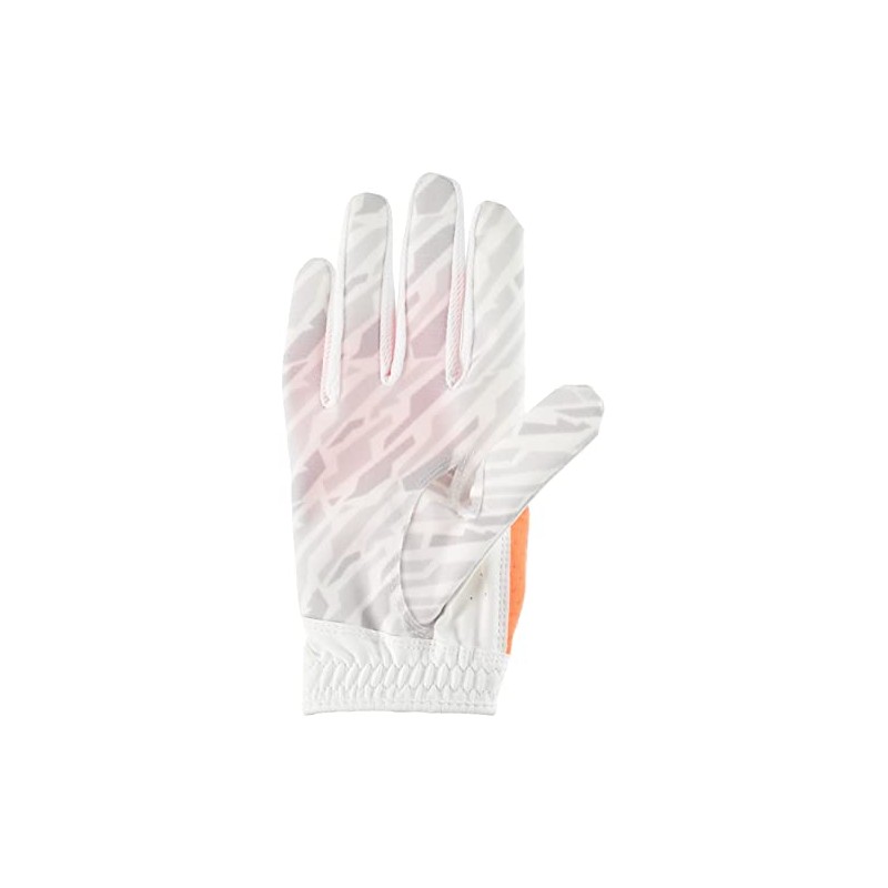pwr grip glove (right hand)/bright, bright white/vivid orange