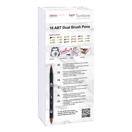 Tombow ABT Dual Brush Pen - Earth Colours (Pack of 18)