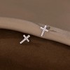 SLUYNZ Solid 925 Sterling Silver Cross Earrings Stud for Women