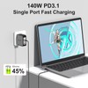 King Ma 140W GaN Laptop Charger, PD 3.1 Fast Wall