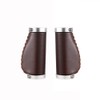 Short Ergonomic Handles for Brompton Eco Leather Type M Dark