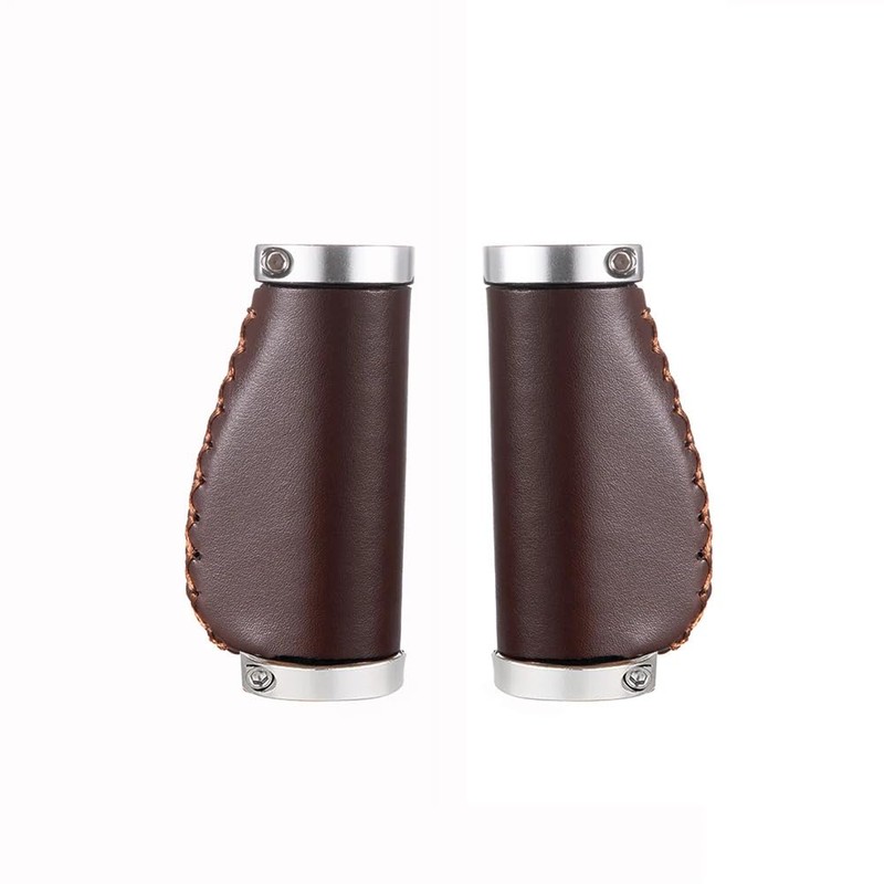 Short Ergonomic Handles for Brompton Eco Leather Type M Dark