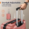 SHOWKOO Luggage Sets Expandable PC+ABS Durable Suitcase Sets Double Wheels