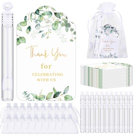 Foilswirl 50 Sets Wedding Party Favors White Mini Bubble Wands Bulk Bubble Toys Easter Prize Goodie Bag Stuffer Baby Shower Favors Party Supplies