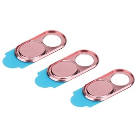 ciciglow Webcam Cover, 0.7mm Ultra Thin Metal Camera Cover Finger Movement Open or Closed Protect Your Safety (Pink)