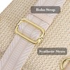 Haytijoe Straw Bag Summer Small Sling Bag RFID Blocking Crossbody