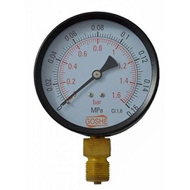 100mm 1,6 Bar Side Entry Manometer Pressure Gauge M20x1,5 + 1/2" BSP Reduction
