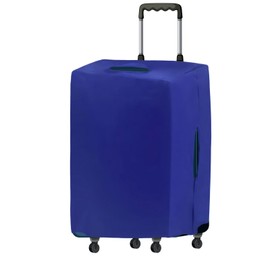 Castaic Suitcase Cover Protectors, Durable High Elastic Luggage Covers, Washable Dust Cover for Suitcase Travel Accessories (Blue, M（22-24inch luggage）)