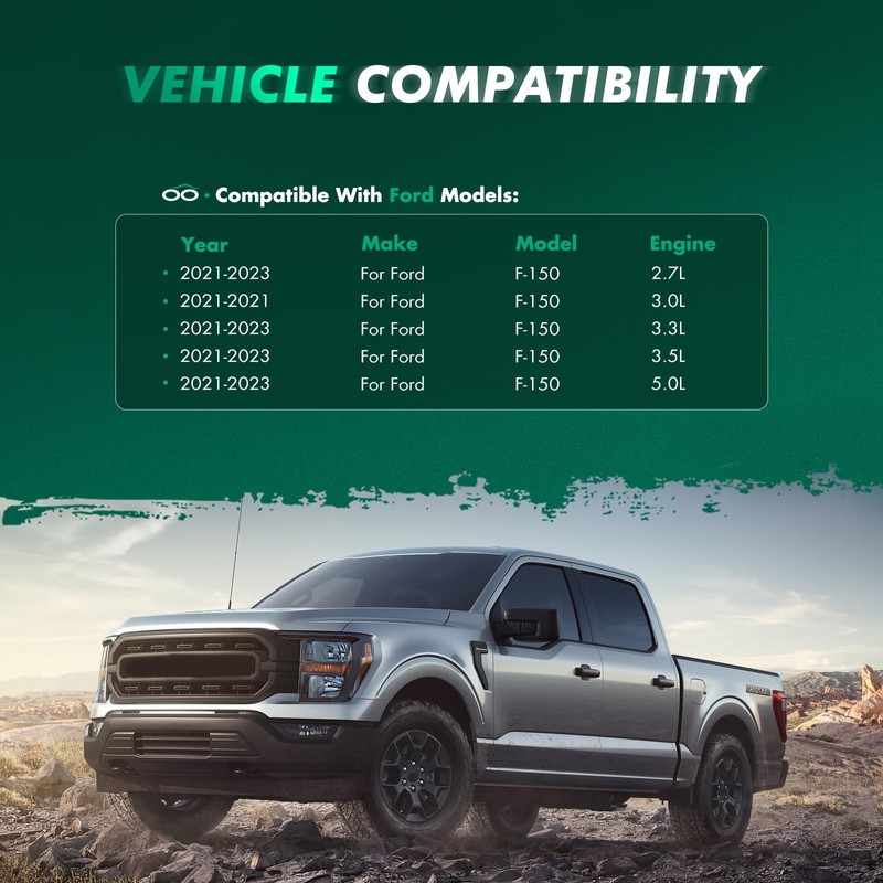 SCITOO Mud Flaps 4PCS suitable for Ford F-150 2021-2023 front