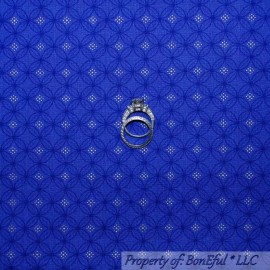 Signature BonEful Fabric FQ Cotton Quilt Purple Gold Calico Dot Wedding Ring Tiny Stripe S