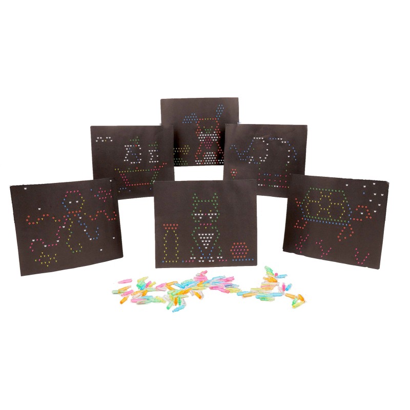 Basic Fun Lite Brite Template Stencil Refill Pack with 100
