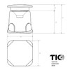 TIC GS3-8" Outdoor Weather-Resistant Omnidirectional In-Ground Speaker