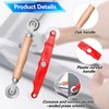 RAFIYU 4 Piece Fly Screen Repair Set, Double Wheel Sealing