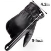 Winter Gloves Men Women Windproof Warm Thick Leather Thermal Mittens