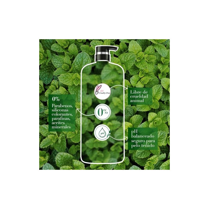 Herbal Essences Shampoo Detox Té Verde & Menta 600 ml