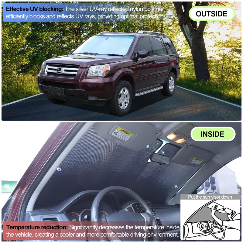 Windshield Sunshade for Honda Pilot 2003 2004 2005 2006 2007