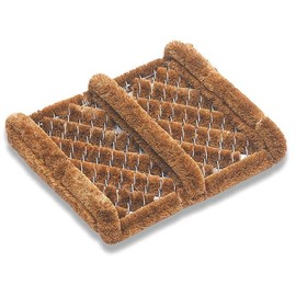 William Hunter Boot Scraper with Coconut Fibre & Steel Wire – Durable Boot Brush Scraper Outdoor - Heavy Duty Boot Scrubber & Shoe Cleaner for Home, Garden & Work