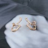 Cimenexe Bohemian Crystal Line Wrap Earrings Gold CZ Ear Climber
