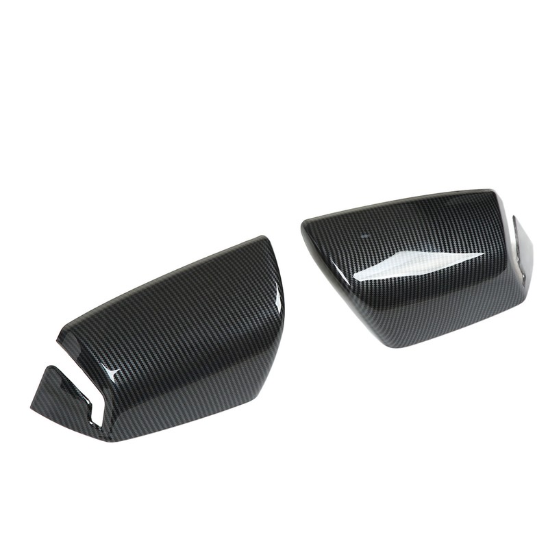 2pcs Side Mirror Cover Carbon Fiber Color Wing Mirror Cap