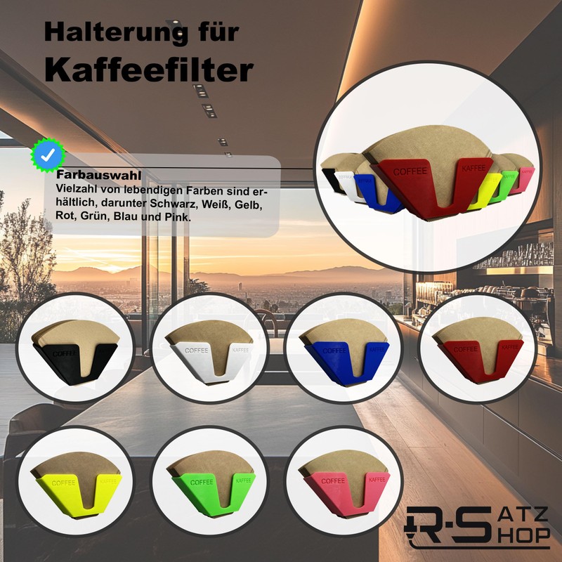 Coffee Filter Holder Stand for Coffee Filter Storage Wall Holder