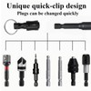 6Pcs 1/4 Inch Bit Holder Shank Screwdriver Bits Holder with