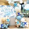 Blue She is Tying The Knot Backdrop Banner Blue Bridal