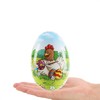 com-four® 6 x Easter eggs for filling, colourful filling eggs