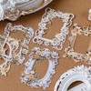 60pc Embossed Flower Lace Scrapbook Paper,Lace Hollowing ReliefFloral Window Frame