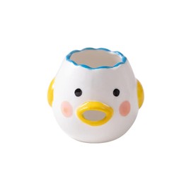 Fnjuucw Cute Egg Separator Creative Ceramic Small Chicken Egg Yolk Separator Vomiting Chicken Small Eggs Filter Splitter Baking Supplies Creative Kitchen Tool Dishwasher Safe (B)