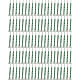 Static Mixing Nozzle Tip, 100 Pcs Mixing Epoxy Adhesive Applicator Nozzle,Mixer Plastic Resin Mixing Tip for AB Gun 50ml/1.7oz(1:1/1:2Ratio)