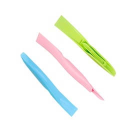 NentMent 3 Pack Plastic Scraper Tool Label Scraper Label Peeler Spaces 2in1 Non-Scratch Kitchen Scraper with Foldable Cleaning Pen Easy to Clean Small Spaces Gap Cooktop Countertop Burner Oil Stains