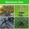 Bakulyor 50pcs Garden Staples Plastic Buffer Washer, Landscape Staple Stakes