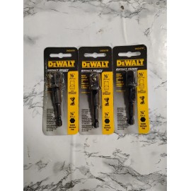 DeWalt NEW 3pc DeWalt DW2547IR 1/4" to 1/2" Socket Adapter Set for 18/20V Impact Driver