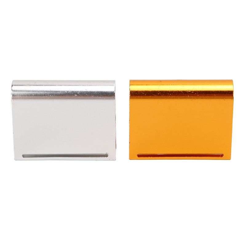 2pcs Leather Edge Slicker Gold Silver Aluminium Alloy Leather Trimming