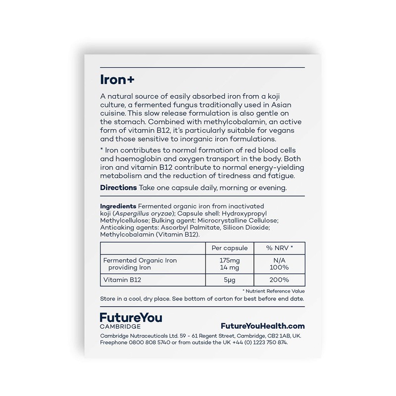 Iron+ Supplements – Energy Tablets with Koji Fermented Iron and