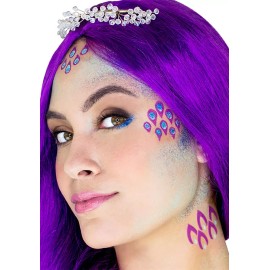 Cinema Secrets Mermaid Stencil and Face Drawing Makeup Kit