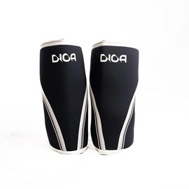 DIOA FITNESS 7mm Knee Sleeves – Heavy-Duty Knee Support for Squats, Weightlifting & Powerlifting – Compression Brace for Stability, Strength & Injury Prevention (Black, L)